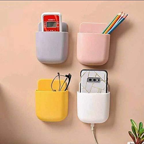 Wall Mounted Remote & Phone Holder with Self Adhesive Magic Sticker